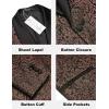 COOFANDY Men’s Floral Tuxedo Jacket Jacquard Suit Jacket Slim Fit Blazer for Wedding, Prom, Dinner(Golden)