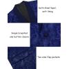 COOFANDY Men’s Floral Tuxedo Jacket Paisley Shawl Lapel Stylish Suit Blazer Jacket for Wedding, Dinner, Party, Prom(Nave Blue)