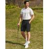 COOFANDY Men’s Golf Shorts 8 Inch Lightweight Quick Dry Casual Dress Shorts Hiking Travel Shorts with Pockets(Black)