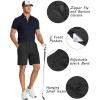 COOFANDY Men’s Golf Shorts 8 Inch Lightweight Quick Dry Casual Dress Shorts Hiking Travel Shorts with Pockets(Black)
