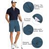 COOFANDY Men’s Golf Shorts 8 Inch Lightweight Quick Dry Casual Dress Shorts Hiking Travel Shorts with Pockets(Blue)