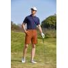 COOFANDY Men’s Golf Shorts 8 Inch Lightweight Quick Dry Casual Dress Shorts Hiking Travel Shorts with Pockets(Brown)