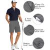 COOFANDY Men’s Golf Shorts 8 Inch Lightweight Quick Dry Casual Dress Shorts Hiking Travel Shorts with Pockets(Dark Grey)