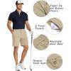 COOFANDY Men’s Golf Shorts 8 Inch Lightweight Quick Dry Casual Dress Shorts Hiking Travel Shorts with Pockets(Khaki)