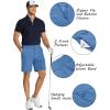 COOFANDY Men’s Golf Shorts 8 Inch Lightweight Quick Dry Casual Dress Shorts Hiking Travel Shorts with Pockets(Light Blue)