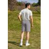 COOFANDY Men’s Golf Shorts 8 Inch Lightweight Quick Dry Casual Dress Shorts Hiking Travel Shorts with Pockets(Light Grey)