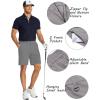 COOFANDY Men’s Golf Shorts 8 Inch Lightweight Quick Dry Casual Dress Shorts Hiking Travel Shorts with Pockets(Light Grey)