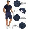 COOFANDY Men’s Golf Shorts 8 Inch Lightweight Quick Dry Casual Dress Shorts Hiking Travel Shorts with Pockets(Navy Blue)