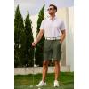 COOFANDY Mens Golf Shorts Stretch Quick Dry Casual Dress Shorts with Pockets(Army Green)