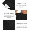 COOFANDY Mens Golf Shorts Stretch Quick Dry Casual Dress Shorts with Pockets(Black)
