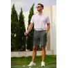 COOFANDY Mens Golf Shorts Stretch Quick Dry Casual Dress Shorts with Pockets(Dark Grey)