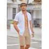 COOFANDY Mens Golf Shorts Stretch Quick Dry Casual Dress Shorts with Pockets(Khaki)
