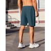 COOFANDY Men’s Gym Workout Athletic Shorts Running Jogger Quick Dry Lightweight Shorts with Zipper Pockets(Dark Blue)