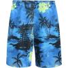 COOFANDY Men’s Hawaiian Matching Set Summer Beach 2 Piece Outfits Flower Button Down Shirts and Shorts Vacation Outfits(Coconut Trees)