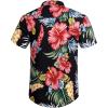 COOFANDY Men’s Hawaiian Matching Set Summer Beach 2 Piece Outfits Flower Button Down Shirts and Shorts Vacation Outfits(Dream Garden)