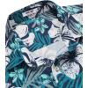 COOFANDY Men’s Hawaiian Shirt Short Sleeve Casual Button Down Tropical Summer Beach Aloha Shirts(Green / White Floral)
