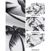 COOFANDY Men’s Hawaiian Shirt Short Sleeve Floral Button Down Shirts Tropical Holiday Beach Shirts(Grey-tropical Tree)