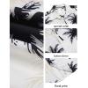 COOFANDY Men’s Hawaiian Shirt Short Sleeve Floral Button Down Shirts Tropical Holiday Beach Shirts(White-coconut Tree)