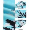 COOFANDY Mens Hawaiian Shirts Short Sleeve Casual Button Down Beach Vacation Summer Shirt(Blue-coconut Tree)