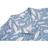 COOFANDY Mens Hawaiian Shirts Short Sleeve Casual Button Down Tropical Beach Shirt(Blue Shark)