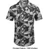 COOFANDY Mens Hawaiian Shirts Short Sleeve Casual Button Down Tropical Beach Shirt(Palm Leaf-black)