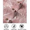 COOFANDY Mens Hawaiian Shirts Short Sleeve Casual Button Down Tropical Beach Shirt(Pink – Plam Leaf)