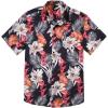 COOFANDY Mens Hawaiian Tropical Shirt Short Sleeve Casual Button Down Floral Summer Beach Shirts with Pocket(B-leaves & Flowers)
