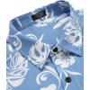 COOFANDY Mens Hawaiian Tropical Shirt Short Sleeve Casual Button Down Floral Summer Beach Shirts with Pocket(Blue Flowers)