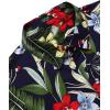 COOFANDY Mens Hawaiian Tropical Shirt Short Sleeve Casual Button Down Floral Summer Beach Shirts with Pocket(Green)