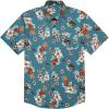 COOFANDY Mens Hawaiian Tropical Shirt Short Sleeve Casual Button Down Floral Summer Beach Shirts with Pocket(Green Guitar)