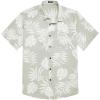 COOFANDY Mens Hawaiian Tropical Shirt Short Sleeve Casual Button Down Floral Summer Beach Shirts with Pocket(Palm Leaf)