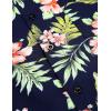 COOFANDY Mens Hawaiian Tropical Shirt Short Sleeve Casual Button Down Floral Summer Beach Shirts with Pocket(Pink Floral)