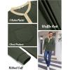 COOFANDY Men’s Henley Shirts Long Sleeve Basic Waffle Pique Pullover T-Shirt with Pocket(Pat: Army & Light Khaki)