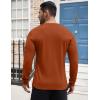 COOFANDY Men’s Henley Shirts Long Sleeve Button T-Shirt Lightweight Fashion Casual Pullover Shirt(Caramel)