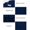 COOFANDY Men’s Henley Shirts Long Sleeve Button T-Shirt Lightweight Fashion Casual Pullover Shirt(Navy Blue)