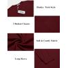 COOFANDY Men’s Henley Shirts Long Sleeve Button T-Shirt Lightweight Fashion Casual Pullover Shirt(Wine Red)