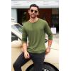 COOFANDY Men’s Henley Shirts Long Sleeve Fashion Casual Tee Basic Lightweight T-Shirt(Army Green)