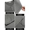 COOFANDY Men’s Henley Shirts Long Sleeve Fashion Casual Tee Basic Lightweight T-Shirt(Grey)
