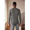 COOFANDY Men’s Henley Shirts Long Sleeve Fashion Casual Tee Basic Lightweight T-Shirt(Grey)