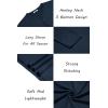 COOFANDY Men’s Henley Shirts Long Sleeve Lightweight Button T-Shirt Casual Basic Tee Top(Navy Blue)