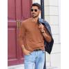 COOFANDY Men’s Henley Shirts Long Sleeve T-Shirt Lightweight Fashion Casual Pullover Tee Shirt(Caramel)