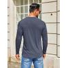 COOFANDY Men’s Henley Shirts Long Sleeve T-Shirt Lightweight Fashion Casual Pullover Tee Shirt(Navy Blue)