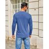 COOFANDY Men’s Henley Shirts Long Sleeve T-Shirt Lightweight Fashion Casual Pullover Tee Shirt(Royal Blue)