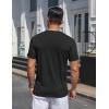 COOFANDY Men’s Henley Shirts Short Sleeve Collarless Button T-Shirt Fashion Casual Basic Tee Tops(Black)
