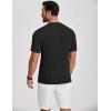 COOFANDY Men’s Henley Shirts Short Sleeve Ribbed T-Shirts Bodybuilding Workout Tee Shirts(Black)