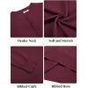 COOFANDY Mens Henley Sweater Long Sleeve Quarter Button Sweaters Casual Knit Pullover Sweater(Wine Red)