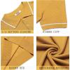 COOFANDY Men’s Knit Polo Shirts Casual Short Sleeve Button Down Shirts Crochet Classic Golf Polo Collared Shirts(Yellow)