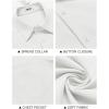 COOFANDY Men’s Knit Shirts Short Sleeve Casual Button Down Polo Shirt Summer Beach Vacation Shirts(A-white)