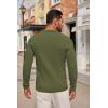 COOFANDY Men’s Knitted Polo Neck Long Sleeve Winter Thermal Casual Sweater(Army Green)