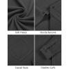 COOFANDY Mens Lightweight Button Down Shirt Jacket Casual Shacket Overshirt(Dark Grey)
